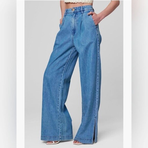 Blank NYC Denim - Blank NYC Light Blue Wide Leg Flare Jeans